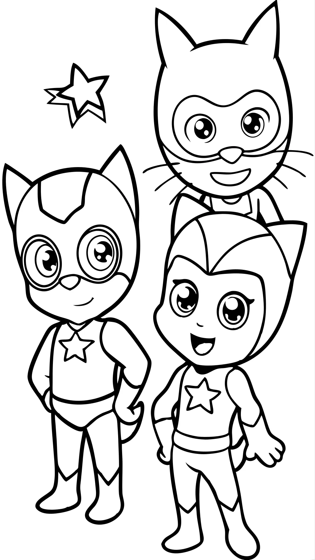 Páginas para colorear de PJ Masks gratis